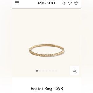 Mejuri Solid Gold Beaded Ring